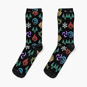 Genshin Impact All Elements Socks