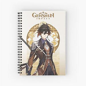 Zhongli Genshin Impact Spiral Notebook