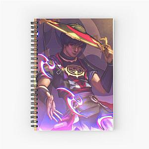 Genshin Impact Scaramouche Print Spiral Notebook