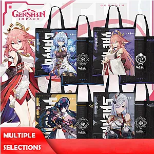 Game Genshin Impact Xiao Cyno Keqing Shogun Cosplay Shopping Bags