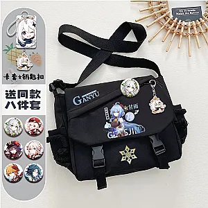 Game Genshin Impact Cosplay Keqing Ganyu Hu Tao Cartoon Bags