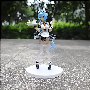 18CM Genshin Impact Ganyu Maid Anime Action Figure Toys