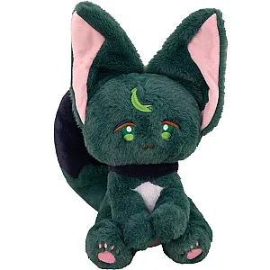 25cm Black Green Xiao Cat Genshin Impact Stuffed Toy Plush