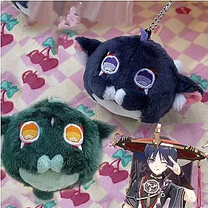 Game Genshin Impact Scaramouche Xiao Cosplay Plush Keychains