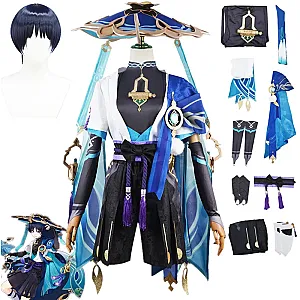 Genshin Impact Wanderer Scaramouche Cosplay Costume