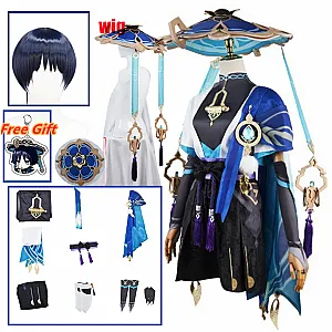 Game Genshin Impact Scaramouche Wanderer Cosplay Uniform