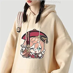 Genshin Impact Yanfei Graphic Print Hoodies