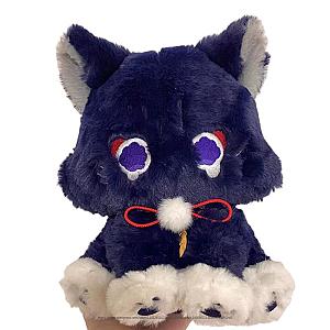 22-25cm Purple Scaramouche Cat Game Genshin Wanderer Pet Plush