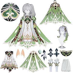 Genshin Impact Nahida Lesser Lord Kusanali Cosplay Costume