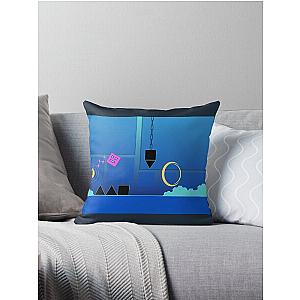 Geometry Dash Throw Pillow