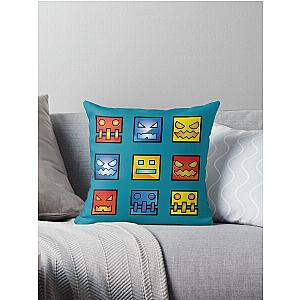Geometry Dash Icon Throw Pillow