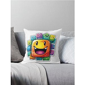 Geometry Dash Throw Pillow