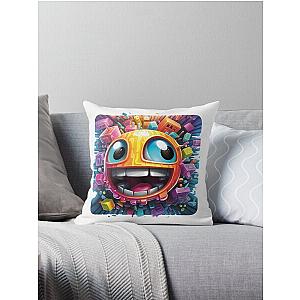 Geometry Dash Throw Pillow