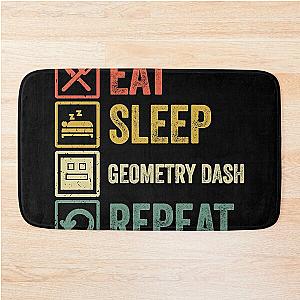 Funny eat sleep Bath Mat