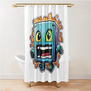 Geometry Dash Shower Curtain