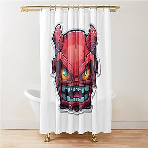Geometry Dash Extreme Demon Shower Curtain