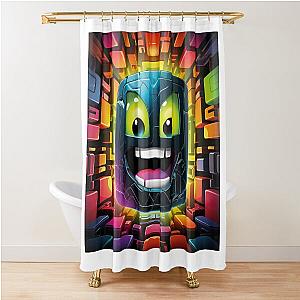 Geometry Dash Shower Curtain