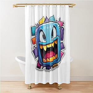 geometry dash Shower Curtain