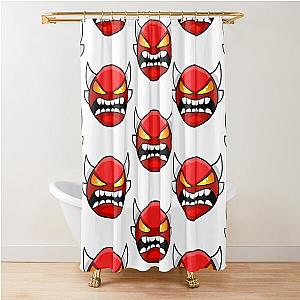 Geometry Dash Insane Demon Shower Curtain
