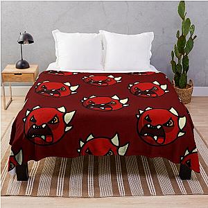 Geometry Dash Extreme Demon Throw Blanket