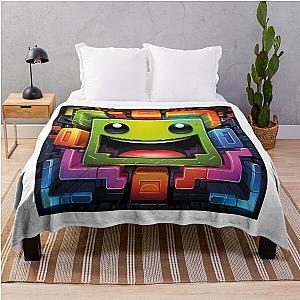 Geometry Dash Throw Blanket