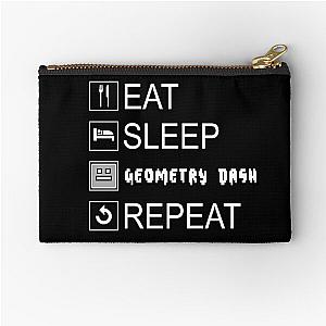Eat Sleep Geometry Dash Zipper Pouch