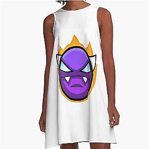 Purple Geometry A-Line Dress