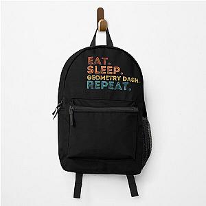 Eat, sleep, geometry dash repeat backpack