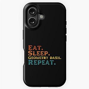 Eat sleep geometry dash repeat iPhone case