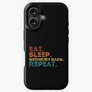 Eat Sleep Geometry Dash Repeat iPhone Case