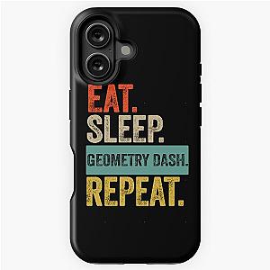 Eat Geometry Dash Repeat iPhone Case