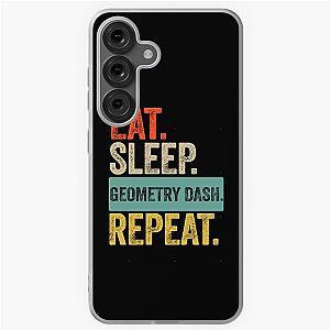 Eat Sleep Geometry Dash Retro Vintage Samsung Galaxy Case