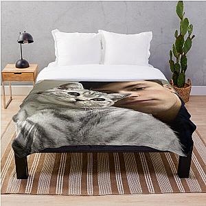 GeorgeNotFound Bedding Sets - GeorgeNotFound with his cat Throw Blanket RB0906 [ID9030]