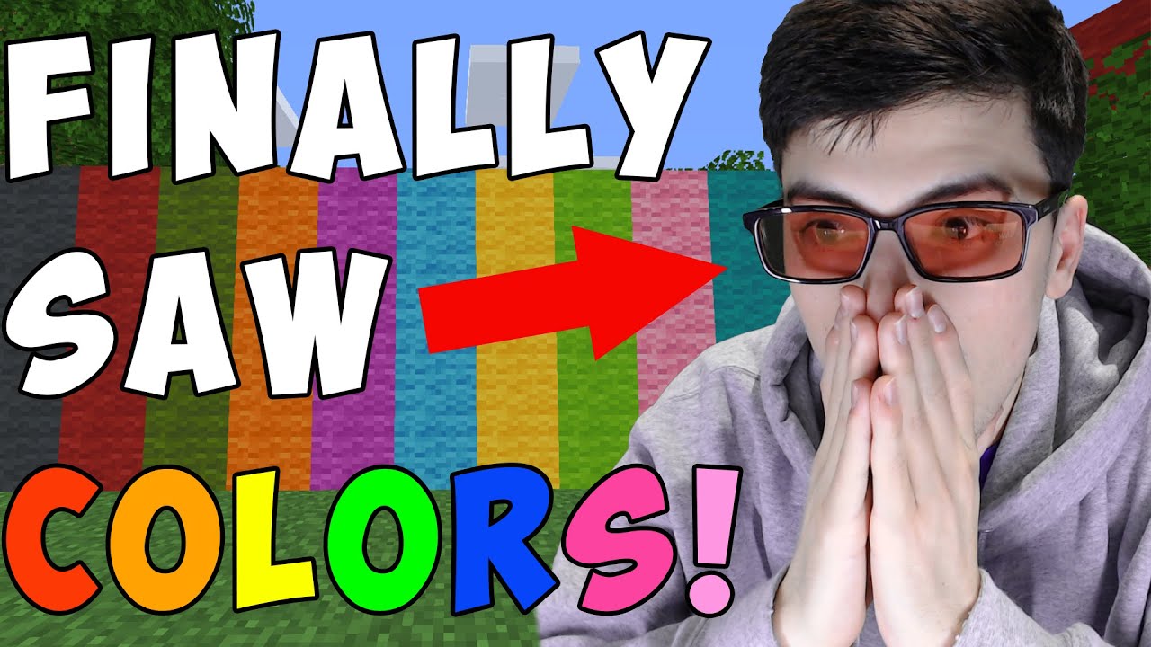 Minecraft, But I&#39;m Not Colorblind Anymore... - YouTube