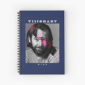 Trippy George Carlin Visionary Mind   Spiral Notebook