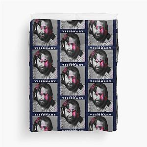 Trippy George Carlin Visionary Mind   Duvet Cover