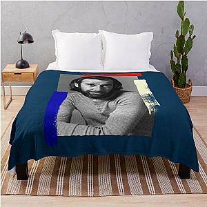 George Carlin Vintage Portrait   Throw Blanket