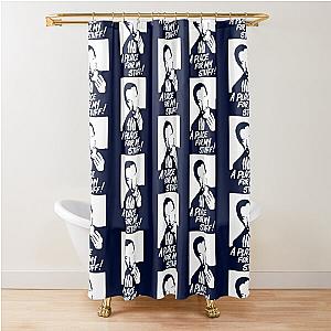 White Vintage George Carlin Quotes   Shower Curtain