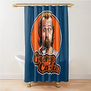 Retro George Carlin   Shower Curtain