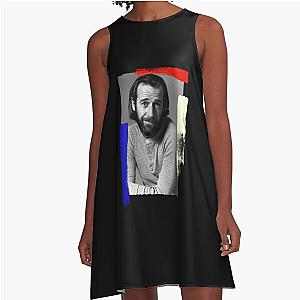 George Carlin Vintage Portrait   A-Line Dress