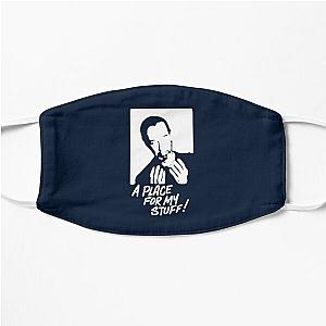 White Vintage George Carlin Quotes   Flat Mask