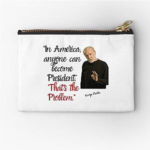 George Carlin  (1) Zipper Pouch