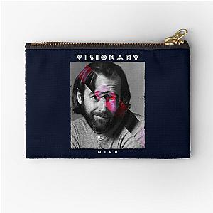 Trippy George Carlin Visionary Mind   Zipper Pouch