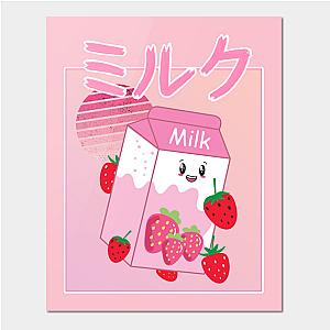 George Posters - GeorgeNotGound  Japanese Anime Strawberry Milk Shake Poster TP0511