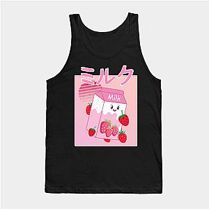 George Tank Tops - GeorgeNotGound  Japanese Anime Strawberry Milk Shake Tank Top TP0511