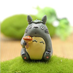 4cm Totoro With Mushroom PVC