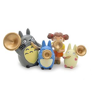 4pcs Studio Ghibli Blowing Horn Group