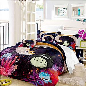 Unique Black Totoro Style Bedding Set