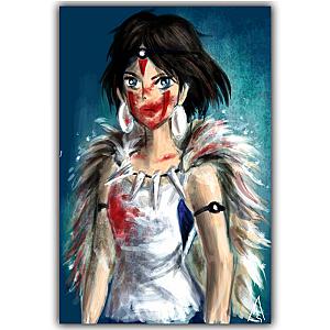 2019 Princess Mononoke Silk Poster