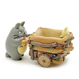 Totoro 5cm With Push Car Figurines